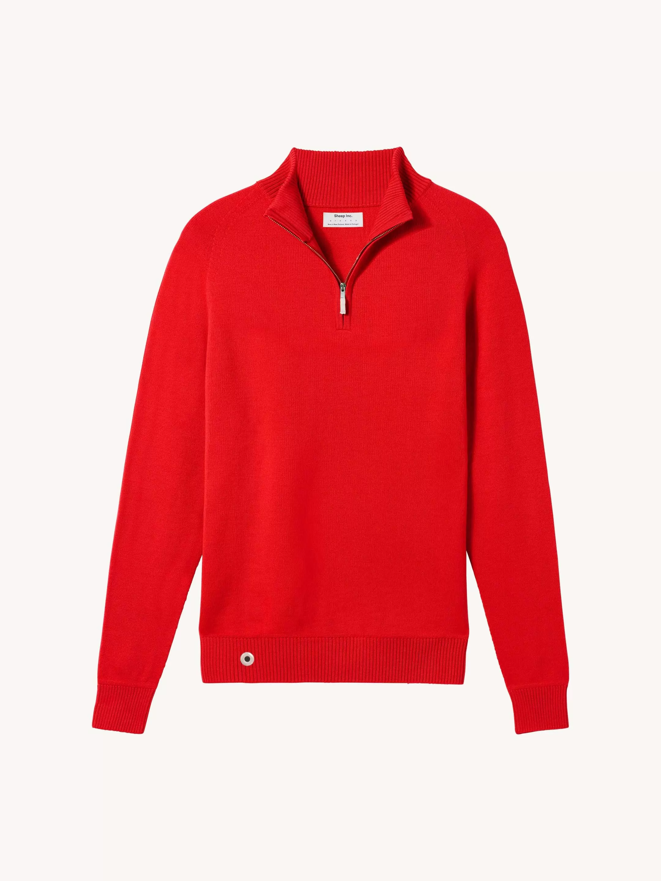 The Half Zip - Poppy Red