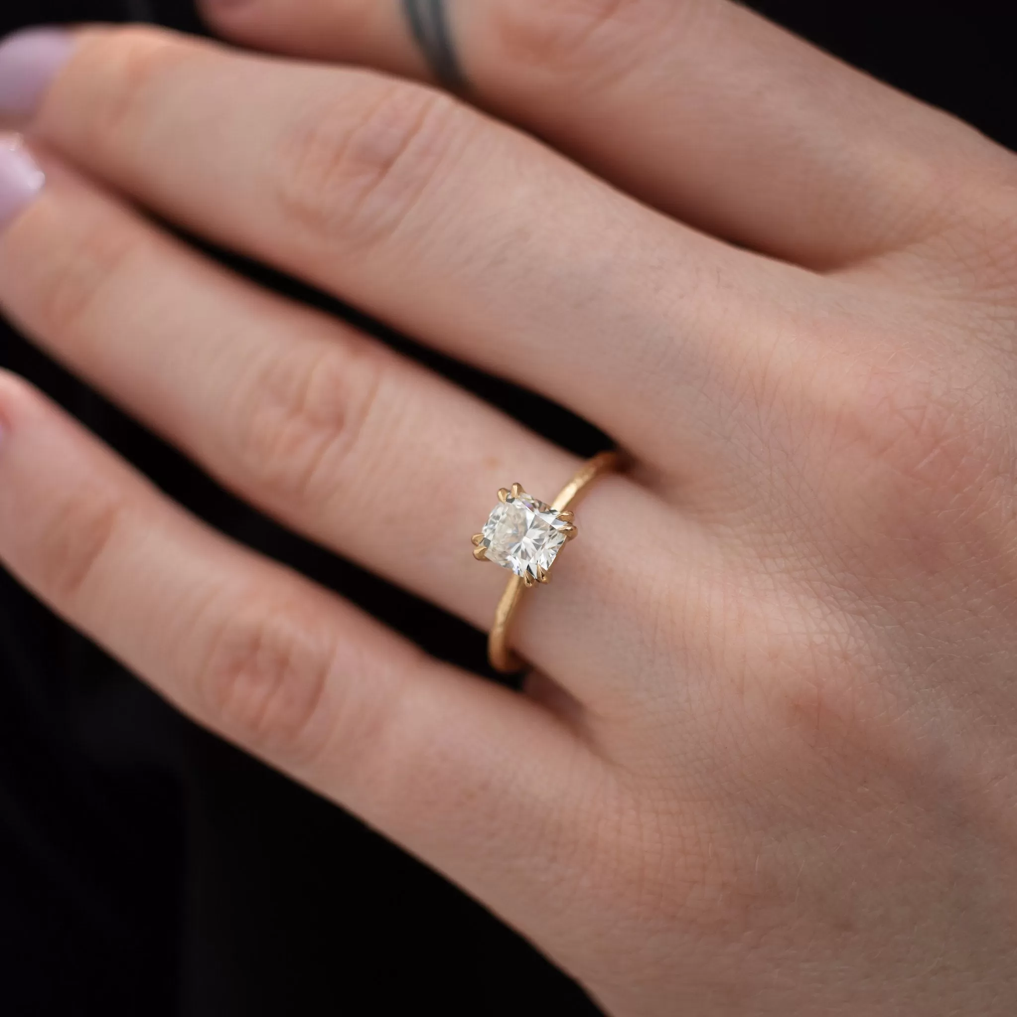 The Pacific 1.20 Cushion Cut Diamond Engagement Ring