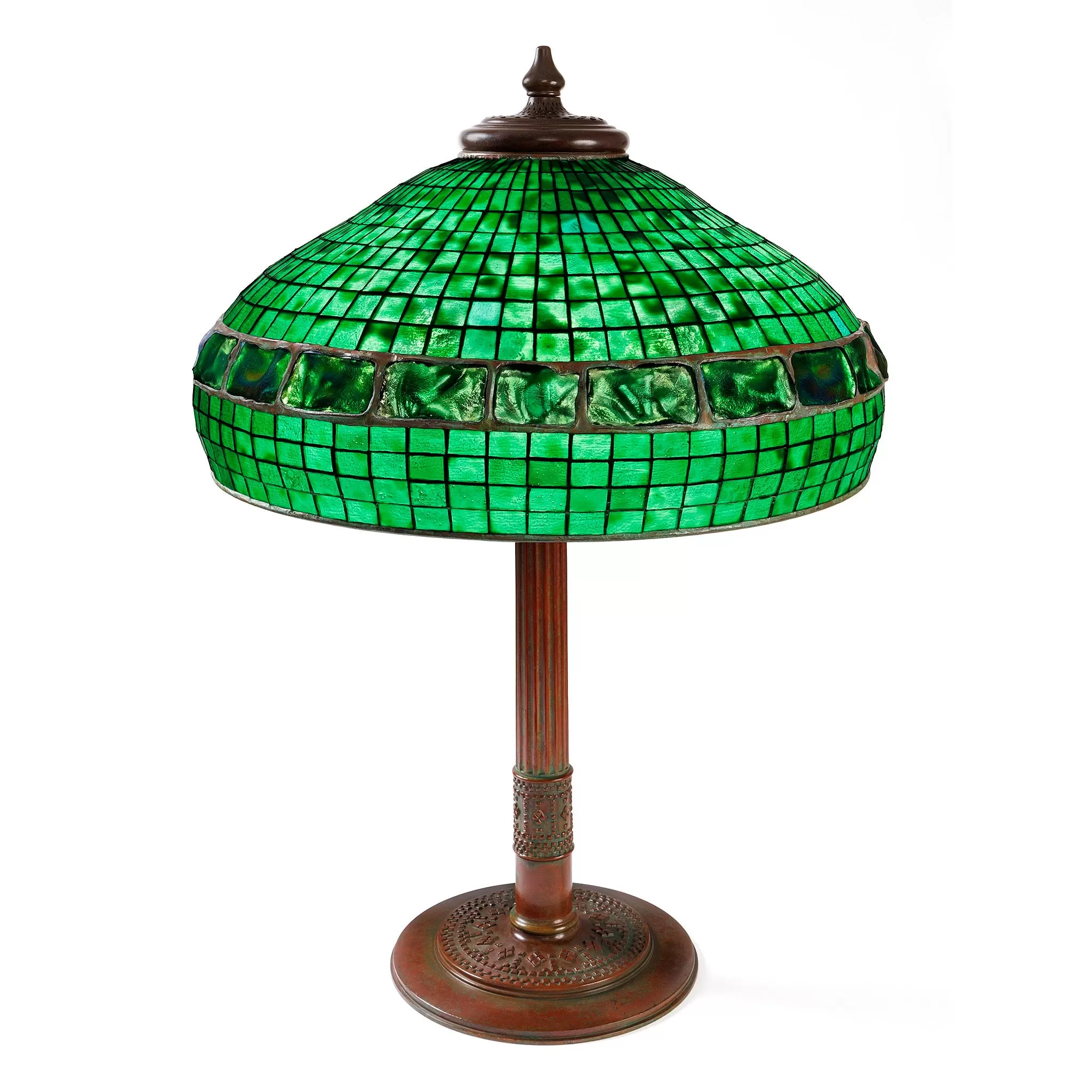 Tiffany Studios New York "Belted Turtleback" Table Lamp