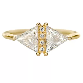 Triangle Cut Diamond Ring - One Carat