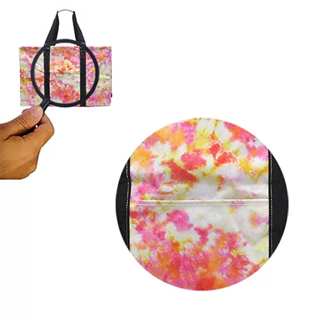 Tropical Tie Dye NGIL Mega Shopping Utility Tote Bag