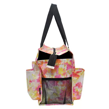 Tropical Tie Dye NGIL Zippered Caddy Organizer Tote Bag