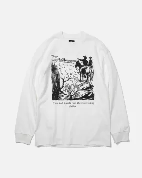 Two Dark Humps Longsleeve - White