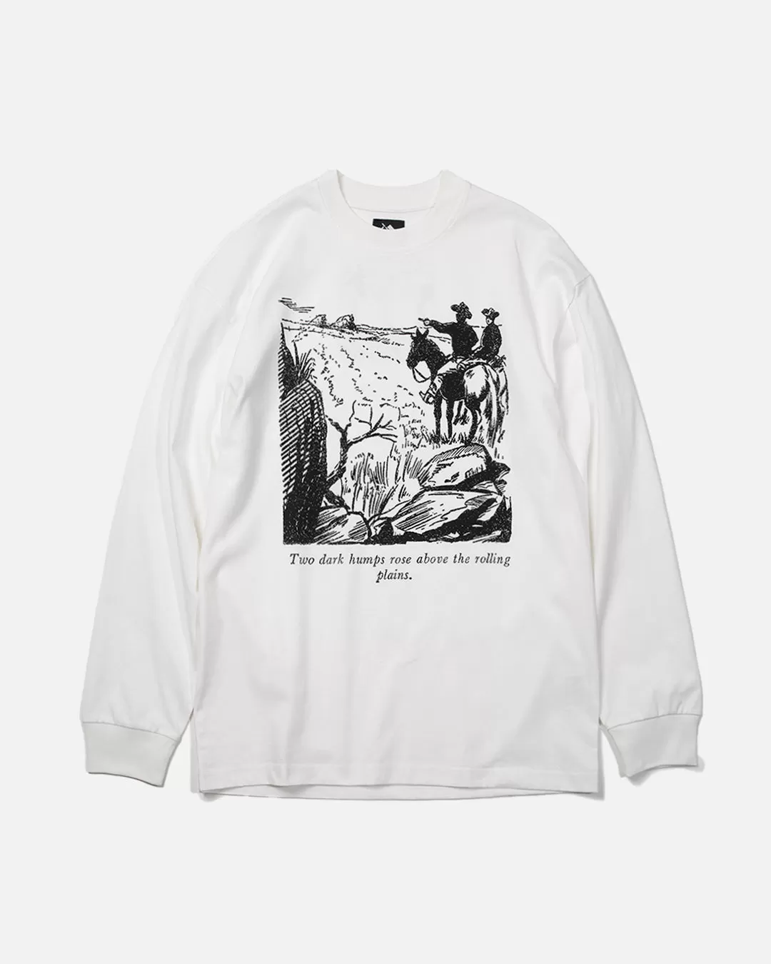 Two Dark Humps Longsleeve - White