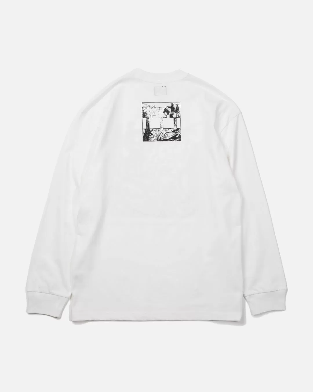 Two Dark Humps Longsleeve - White