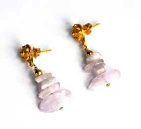 Under a Pink Moon Kunzite Earrings