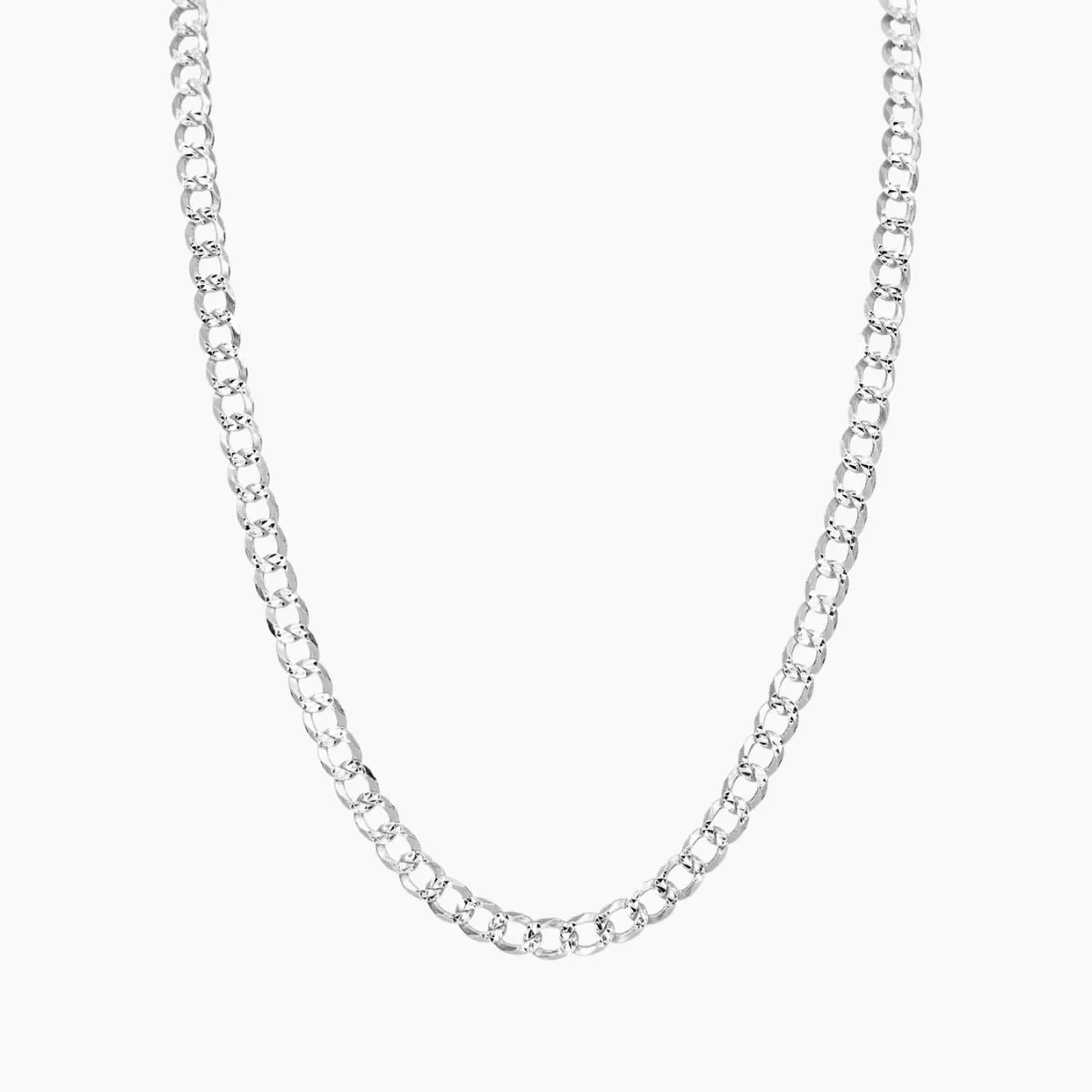 Valente Unisex Curb Chain (Silver)