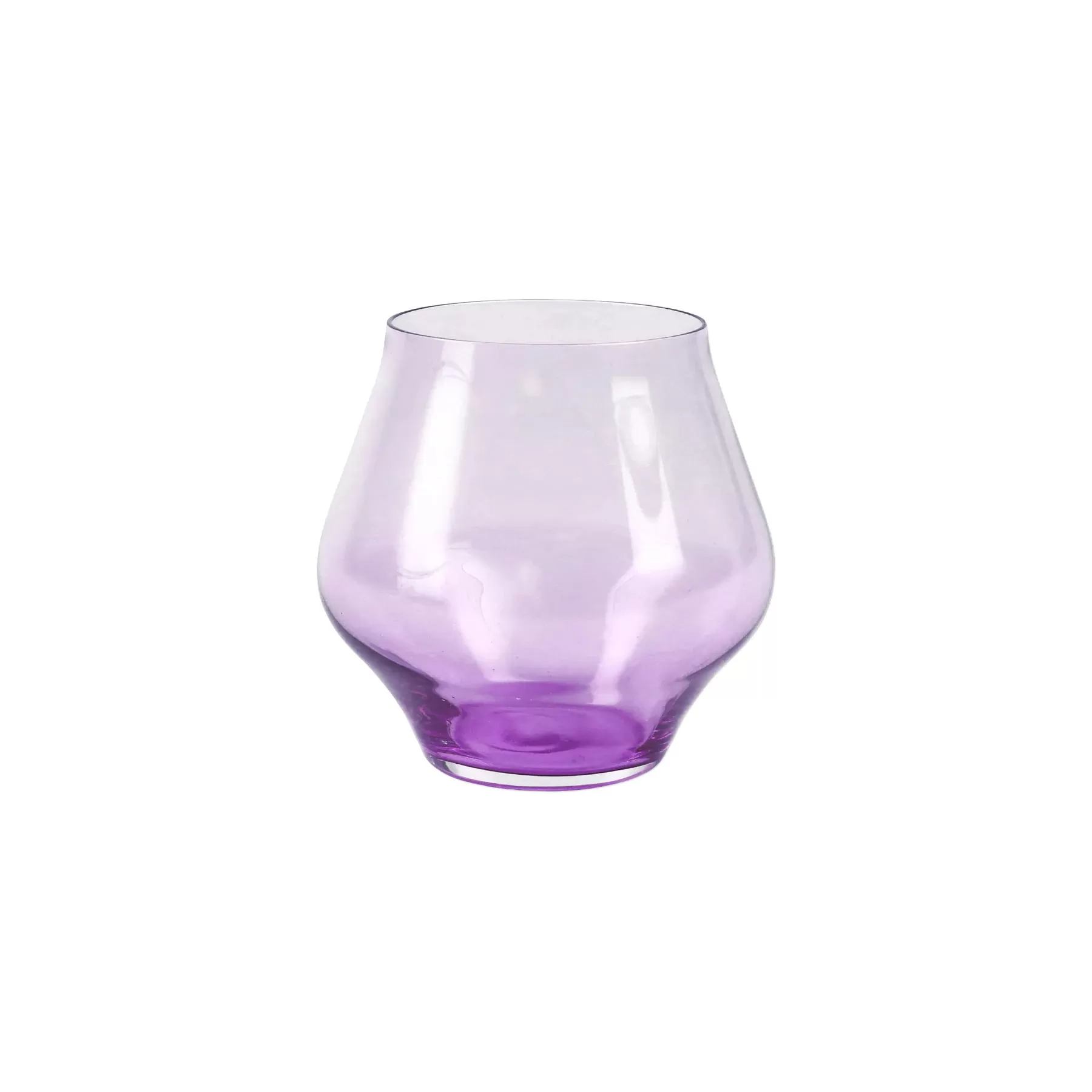 Vietri Contessa Stemless Wine Glass - (five colors)