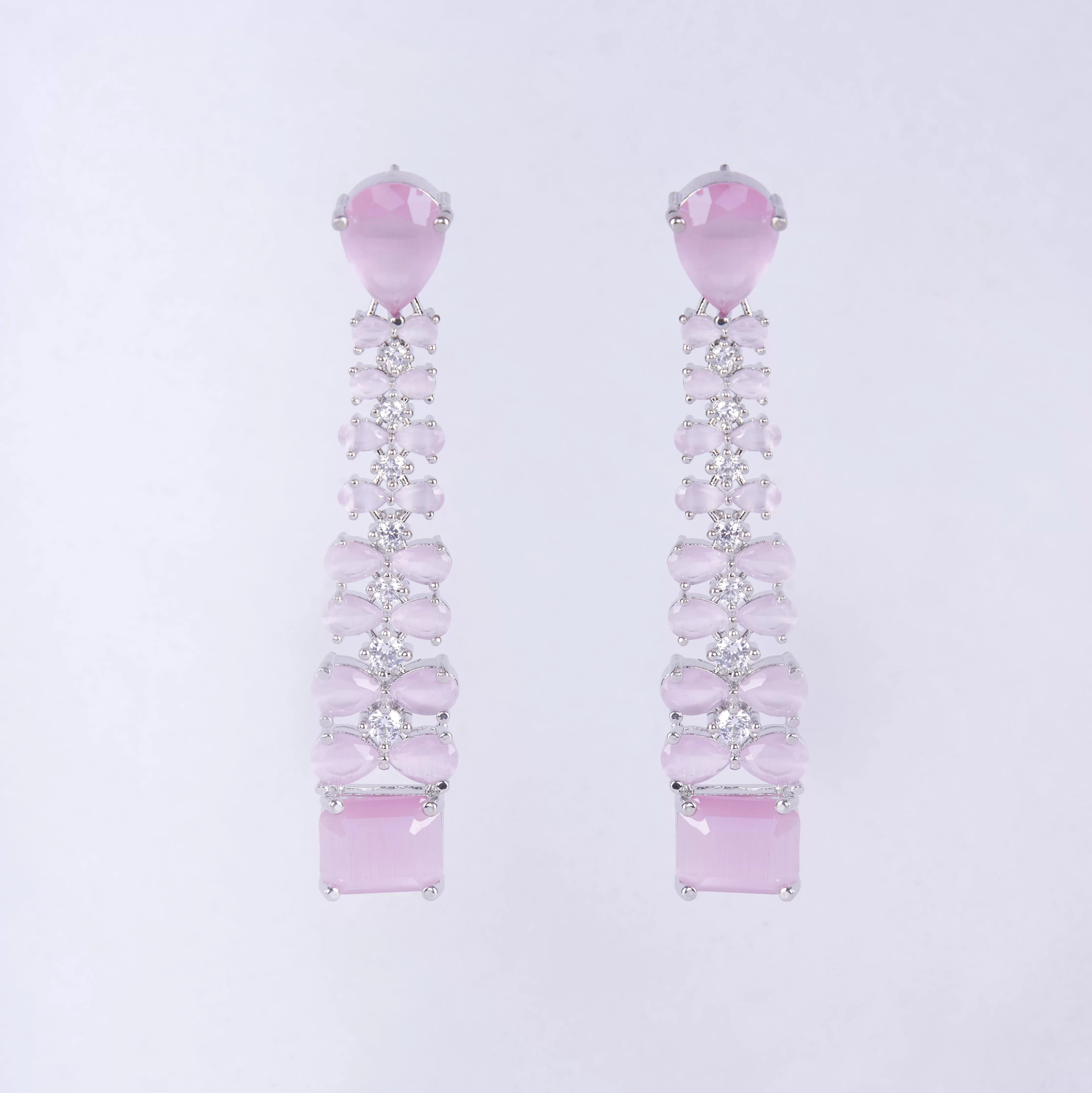 Vivid Crystal Dangle Earrings