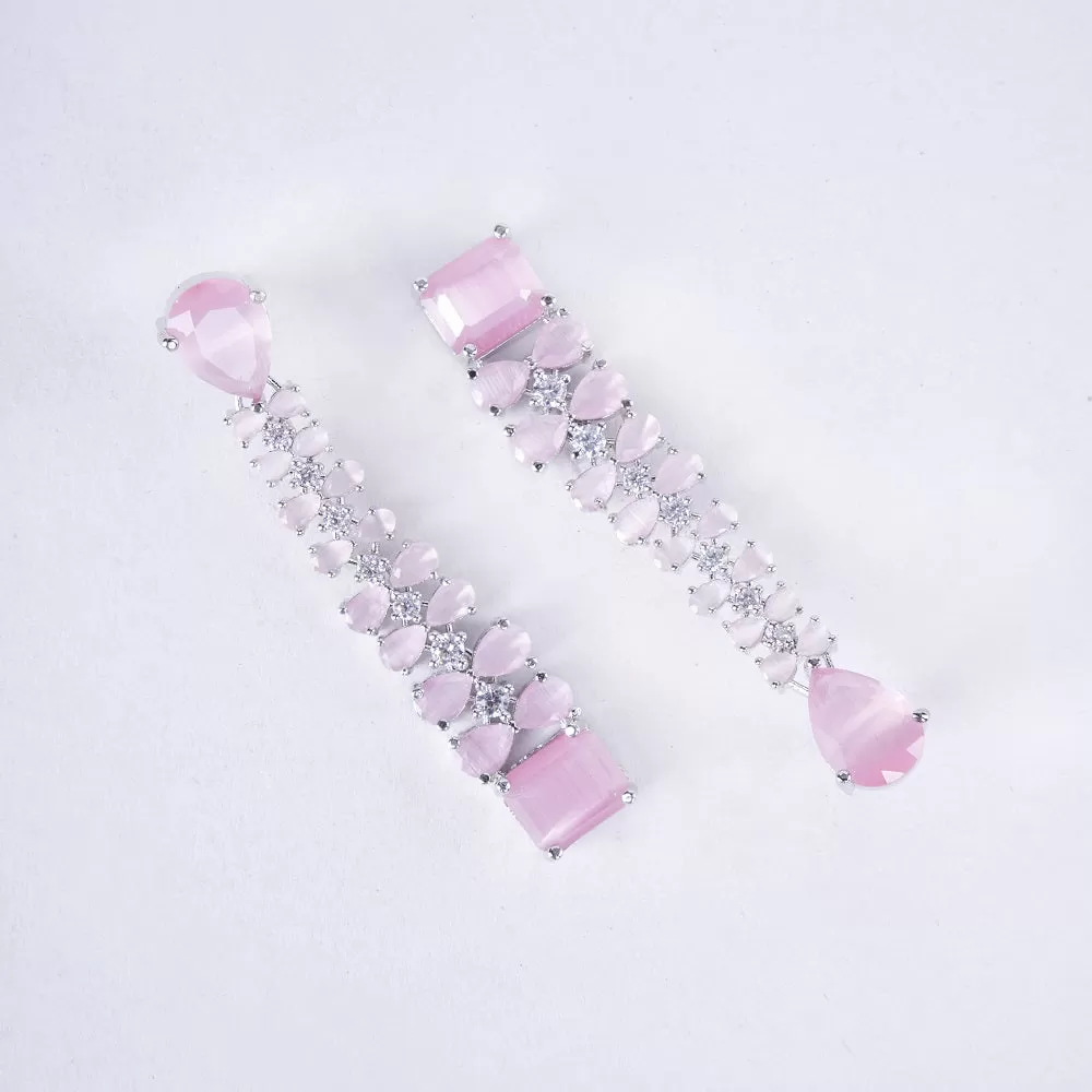 Vivid Crystal Dangle Earrings