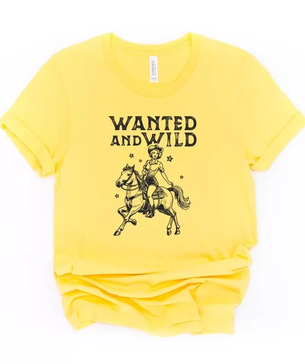 Wanted and Wild Cowgirl Graphic Tee