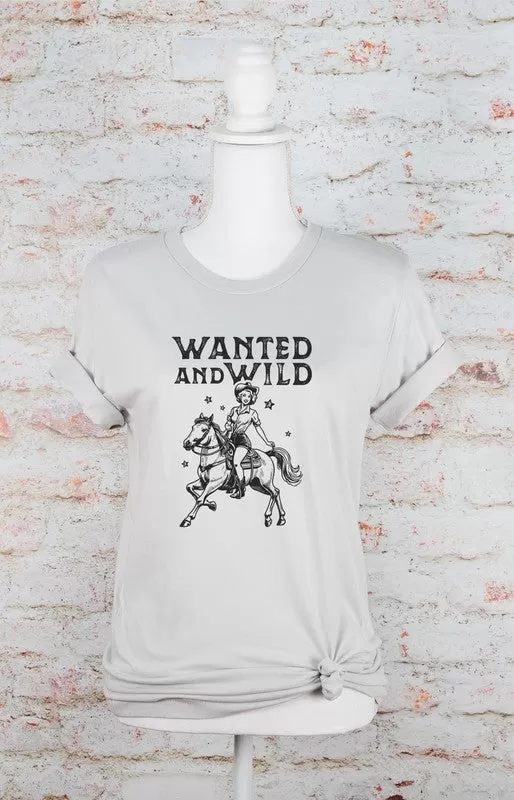 Wanted and Wild Cowgirl Graphic Tee