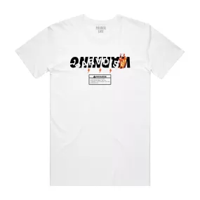 WARNING 2.0 TEE WHT/ORG