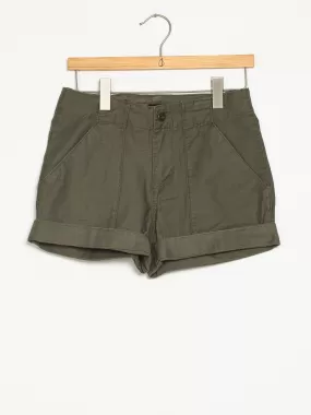 WOMENS ARMY WHALER SHORT - OLIVE - CLEARANCE