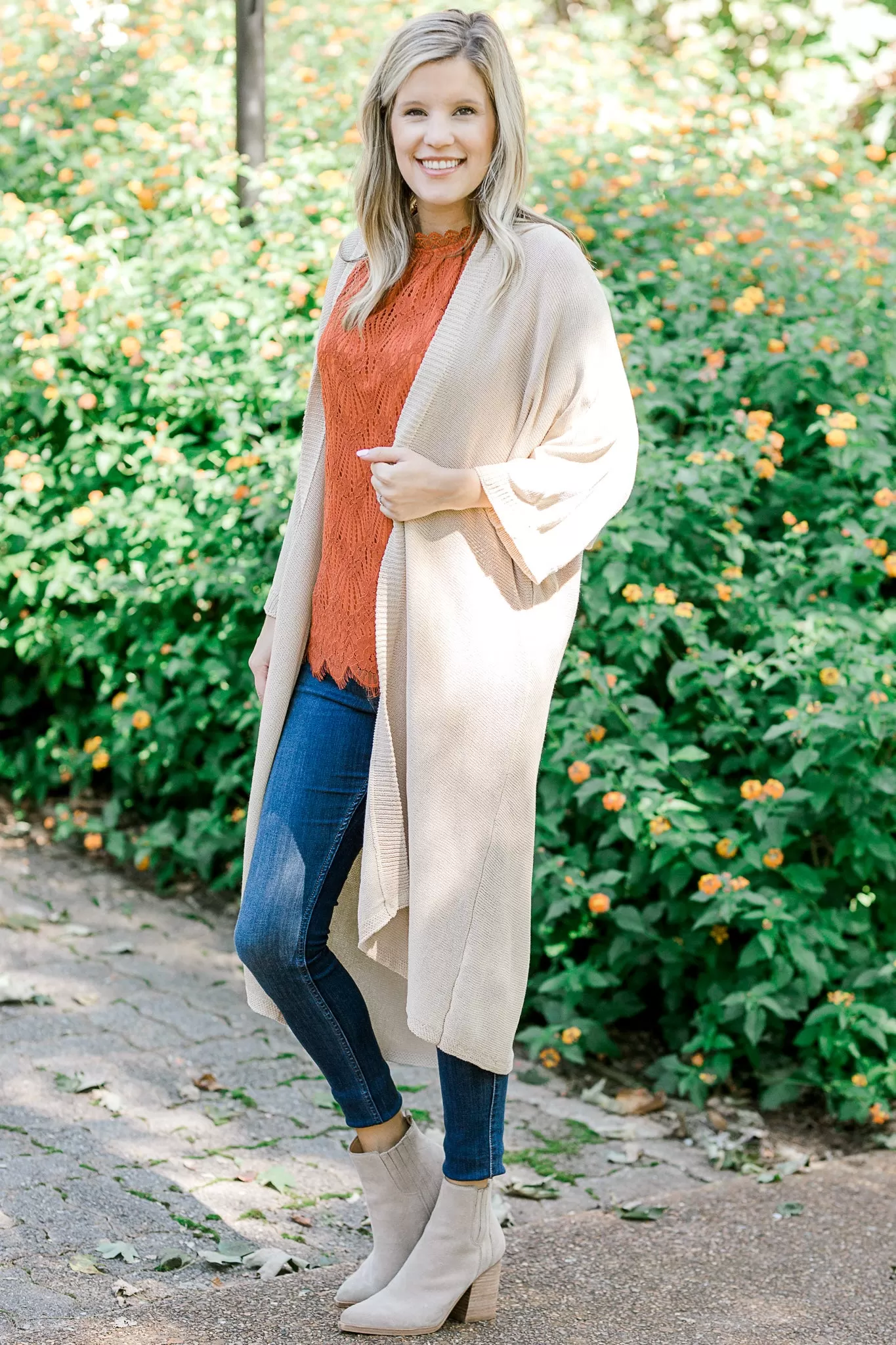 X Creamy Duster Cardigan